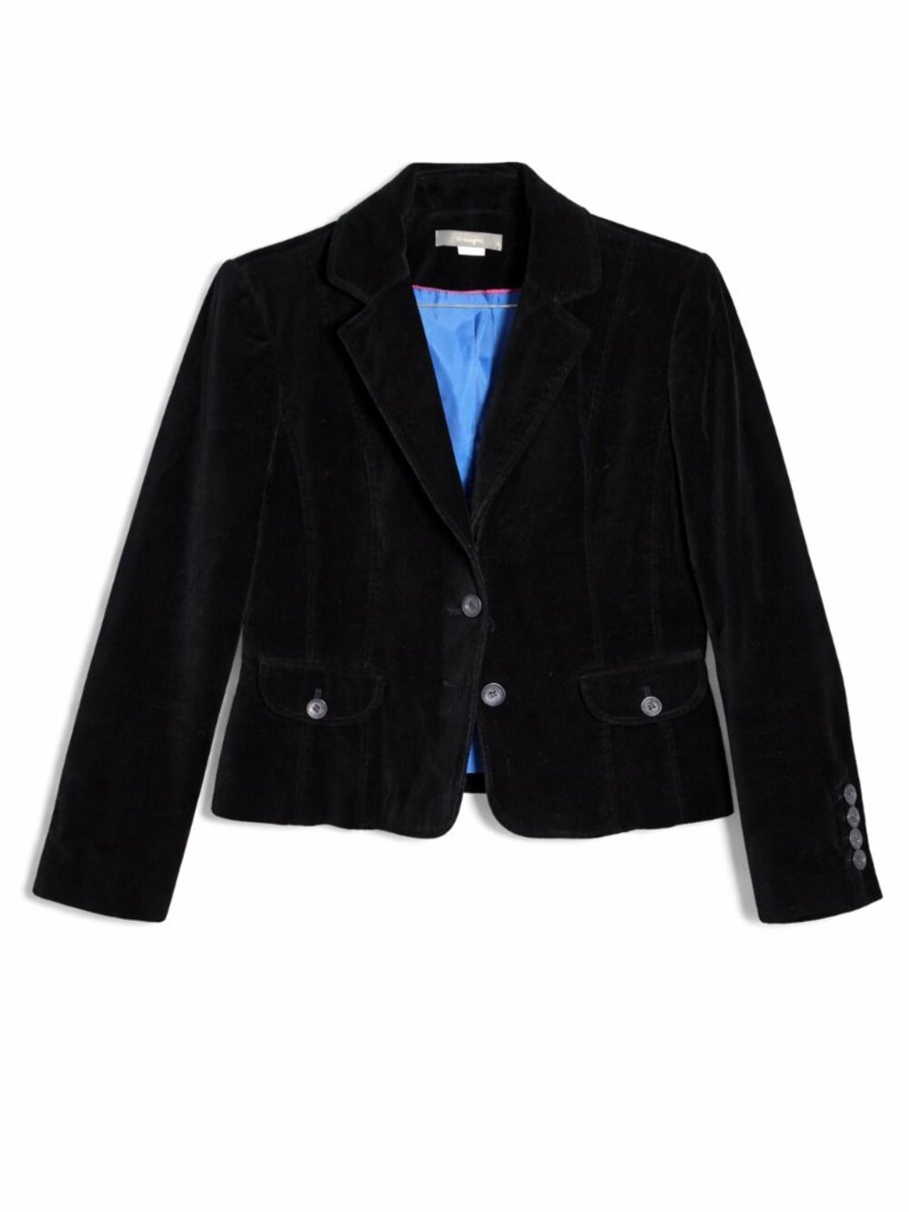 Liz Claiborne Women's Black Velvet Blazer, Size 6P